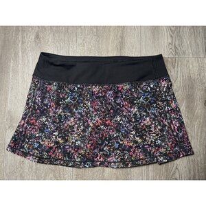 Lululemon Pace Rival Mid-Rise Skort Floral Spray Multi Print Tennis Golf Size 6